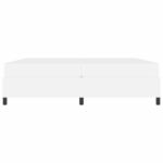 vidaXL Rám postele s matracom Biela 200 x 200 cm Umelá koža – Obrázok 4