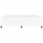 vidaXL Rám postele s matracom Biela 200 x 200 cm Umelá koža – Obrázok 5