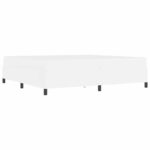 vidaXL Rám postele s matracom Biela 200 x 200 cm Umelá koža – Obrázok 6