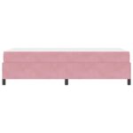 vidaXL Rám postele Iný Ružová a biela 90 x 190 cm Zamat – Obrázok 5
