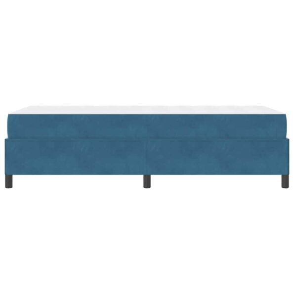 vidaXL Rám postele s matracmi Tmavomodrá 90 x 200 cm látka – Obrázok 5