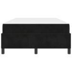 vidaXL Rám postele Iný Čierna a biela a čierna 120 x 200 cm Zamat – Obrázok 4