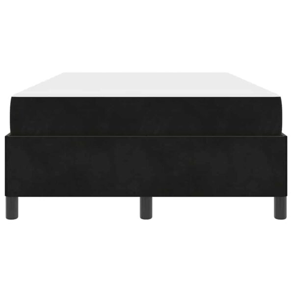 vidaXL Rám postele Iný Čierna a biela a čierna 120 x 200 cm Zamat – Obrázok 4