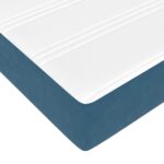 vidaXL Rám postele s matracmi Tmavomodrá 120 x 200 cm látka – Obrázok 11