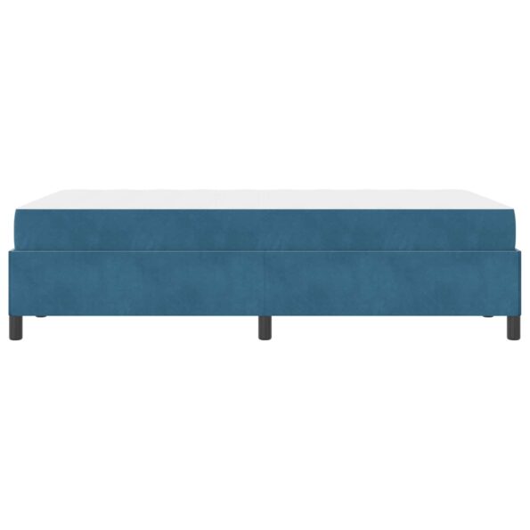 vidaXL Rám postele s matracmi Tmavomodrá 120 x 200 cm látka – Obrázok 8