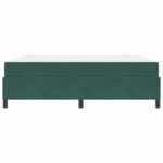 vidaXL Rám postele Iný Tmavozelená a biela 180 x 200 cm Zamat – Obrázok 4