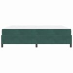 vidaXL Rám postele Iný Tmavozelená a biela 180 x 200 cm Zamat – Obrázok 5