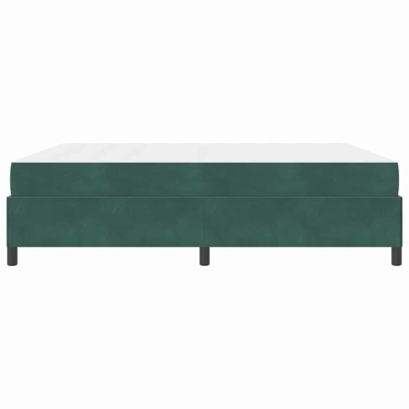 vidaXL Rám postele Iný Tmavozelená a biela 180 x 200 cm Zamat – Obrázok 5