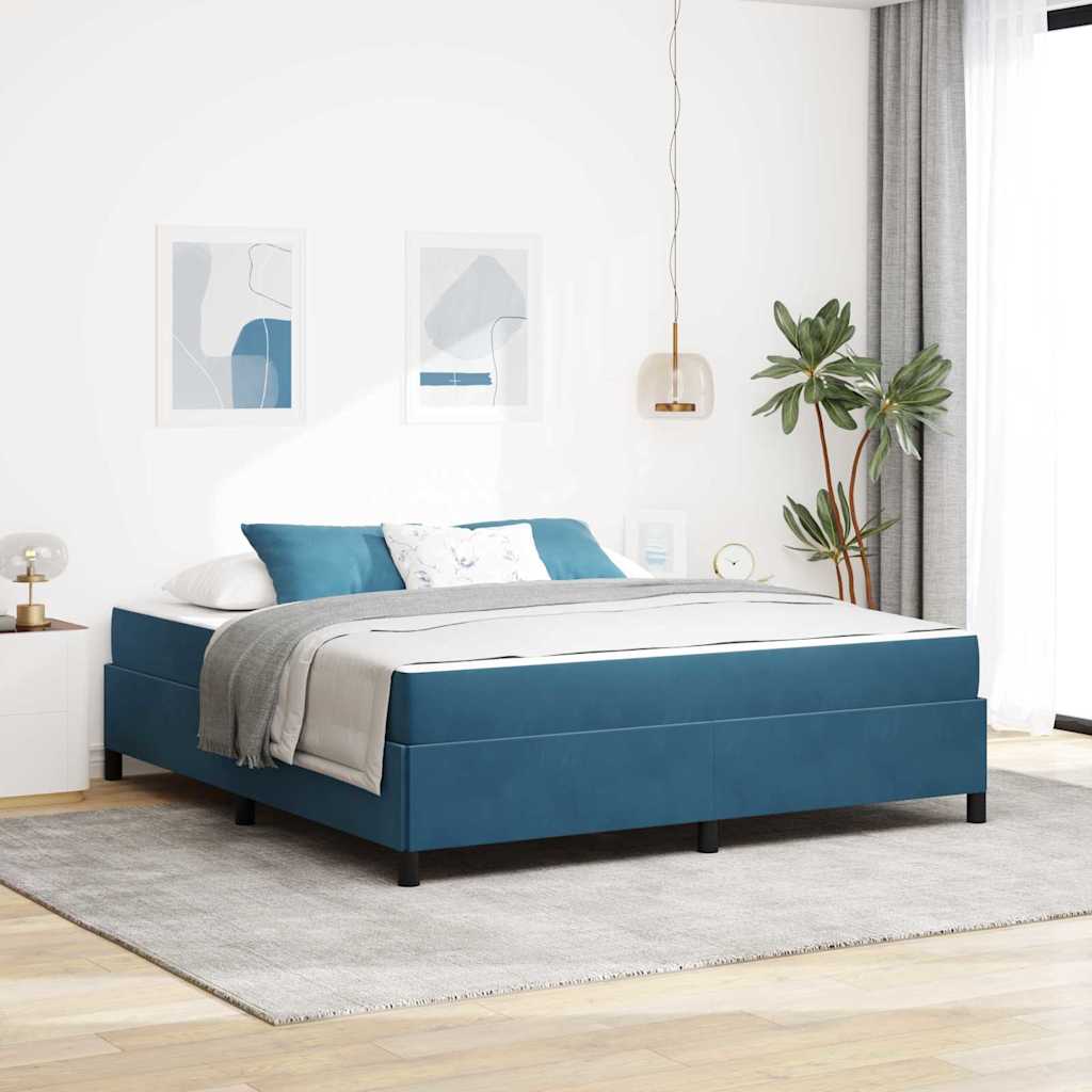 3399082_1.jpg vidaXL Rám postele s matracmi Tmavomodrá 180 x 200 cm látka – Obrázok 1