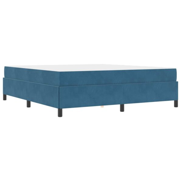 vidaXL Rám postele s matracmi Tmavomodrá 180 x 200 cm látka – Obrázok 11