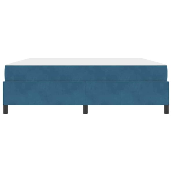vidaXL Rám postele s matracmi Tmavomodrá 180 x 200 cm látka – Obrázok 4