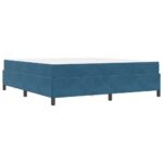 vidaXL Rám postele s matracmi Tmavomodrá 180 x 200 cm látka – Obrázok 6