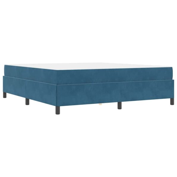 vidaXL Rám postele s matracmi Tmavomodrá 180 x 200 cm látka – Obrázok 6