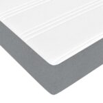 vidaXL Rám postele s matracmi Svetlosivá 90 x 200 cm látka – Obrázok 8