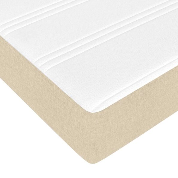 vidaXL Rám postele s matracmi Krémová 160 x 200 cm látka – Obrázok 10
