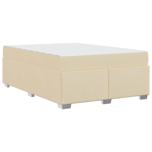 vidaXL Rám postele s matracmi Krémová 160 x 200 cm látka – Obrázok 8
