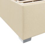 vidaXL Rám postele s matracmi Krémová 160 x 200 cm látka – Obrázok 9