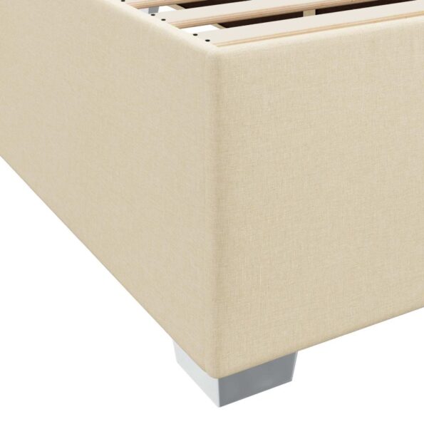 vidaXL Rám postele s matracmi Krémová 160 x 200 cm látka – Obrázok 9