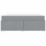 vidaXL Rám postele Iný Svetlosivá 180 x 200 cm látka – Obrázok 4