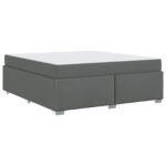 vidaXL Rám postele Iný Tmavo šedá 180 x 200 cm látka – Obrázok 2