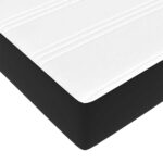 vidaXL Rám postele s matracmi Čierna 80 x 200 cm látka – Obrázok 8