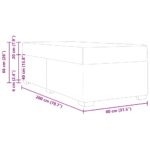 vidaXL Rám postele s matracmi Čierna 80 x 200 cm látka – Obrázok 9