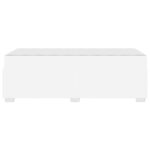 vidaXL Rám postele Iný Biela 90 x 190 cm Umelá koža – Obrázok 5