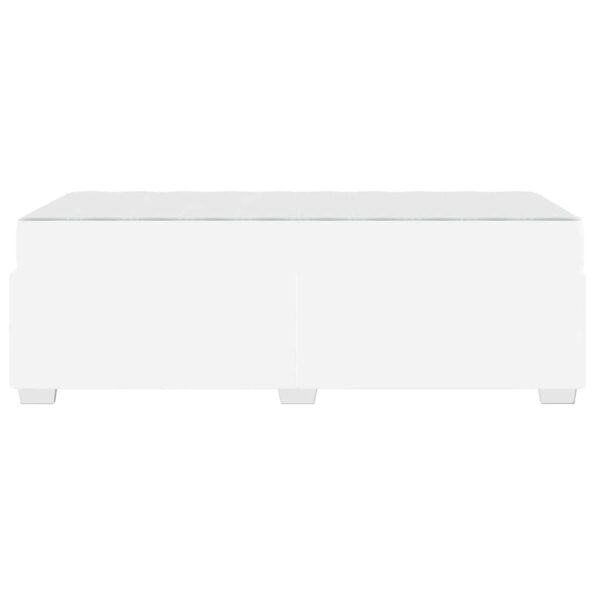 vidaXL Rám postele Iný Biela 90 x 190 cm Umelá koža – Obrázok 5