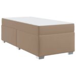 vidaXL Rám postele s matracmi Kapučínová 90 x 200 cm látka – Obrázok 2