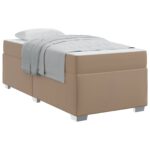 vidaXL Rám postele s matracmi Kapučínová 90 x 200 cm látka – Obrázok 3