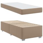 vidaXL Rám postele s matracmi Kapučínová 90 x 200 cm látka – Obrázok 5
