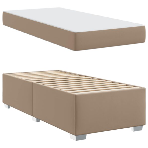 vidaXL Rám postele s matracmi Kapučínová 90 x 200 cm látka – Obrázok 5