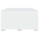 vidaXL Rám postele Iný Biela 120 x 190 cm Umelá koža – Obrázok 6