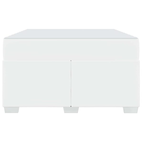 vidaXL Rám postele Iný Biela 120 x 190 cm Umelá koža – Obrázok 6