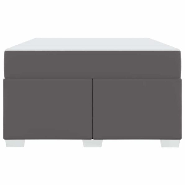 vidaXL Rám postele Iný Sivá 120 x 190 cm Umelá koža – Obrázok 4