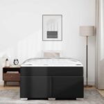 vidaXL Rám postele Iný Čierna 120 x 200 cm Umelá koža – Obrázok 4