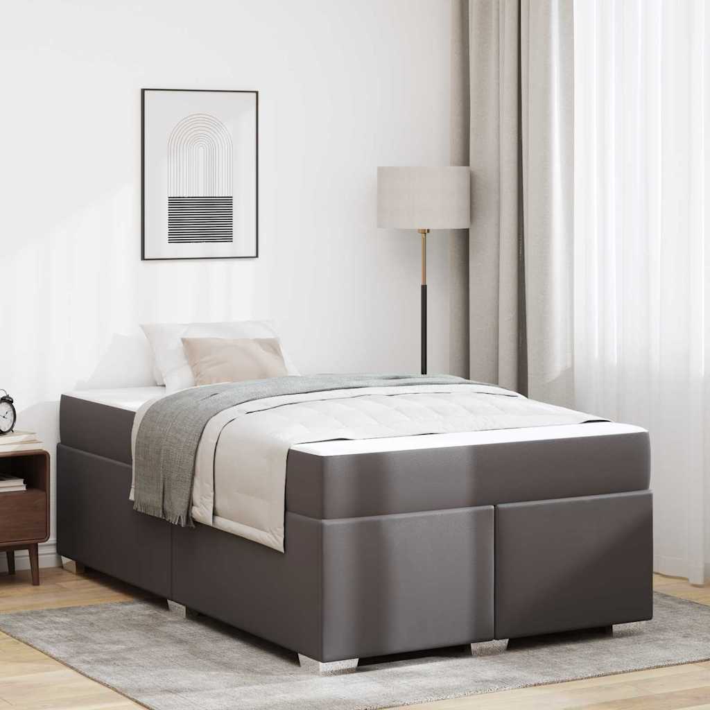 3399236_1.jpg vidaXL Rám postele Iný Sivá 120 x 200 cm Umelá koža – Obrázok 1