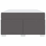 vidaXL Rám postele Iný Sivá 120 x 200 cm Umelá koža – Obrázok 4