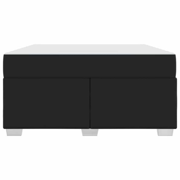 vidaXL Rám postele Iný Čierna 140 x 200 cm Umelá koža – Obrázok 4