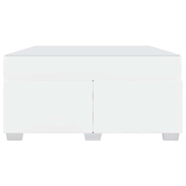 vidaXL Rám postele Iný Biela 140 x 200 cm Umelá koža – Obrázok 4