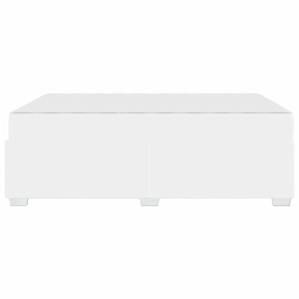 vidaXL Rám postele Iný Biela 140 x 200 cm Umelá koža – Obrázok 5