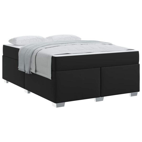 vidaXL Rám postele s matracmi Čierna 160 x 200 cm látka – Obrázok 3