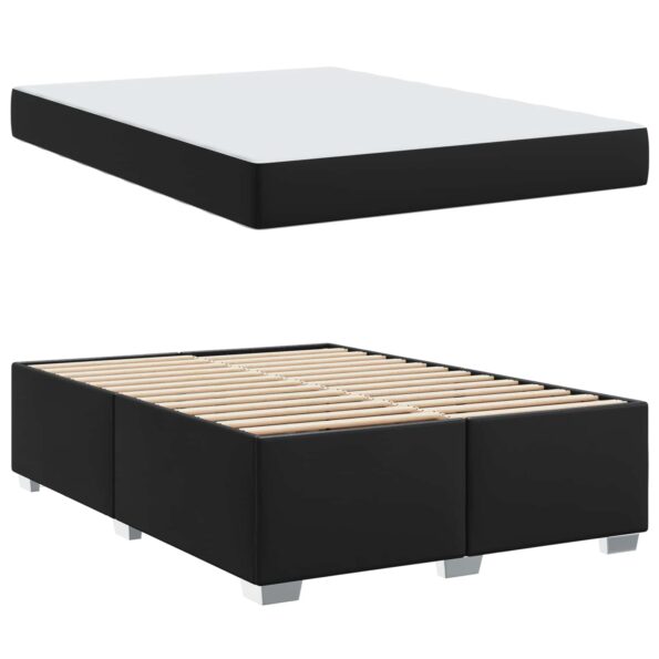 vidaXL Rám postele s matracmi Čierna 160 x 200 cm látka – Obrázok 5