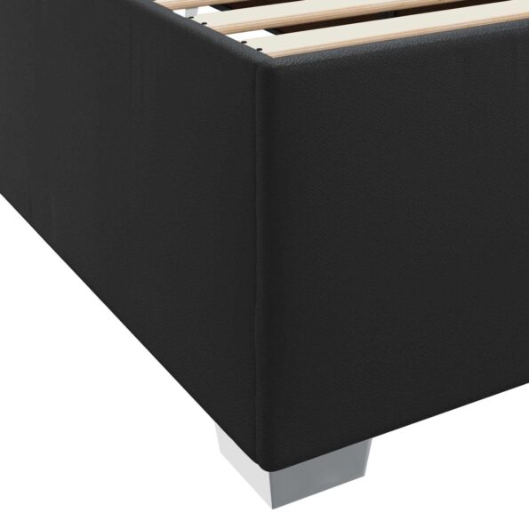 vidaXL Rám postele s matracmi Čierna 160 x 200 cm látka – Obrázok 9