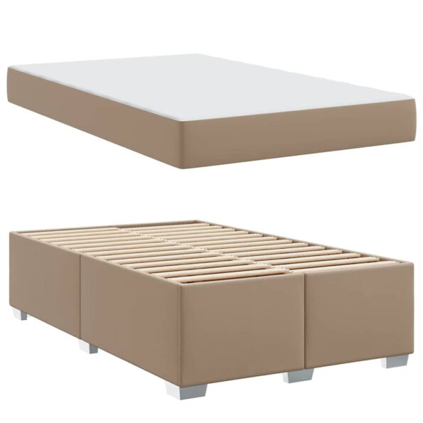 vidaXL Rám postele s matracmi Kapučínová 160 x 200 cm látka – Obrázok 3