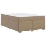 vidaXL Rám postele s matracmi Kapučínová 160 x 200 cm látka – Obrázok 6