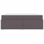 vidaXL Rám postele Iný Sivá 180 x 200 cm Umelá koža – Obrázok 4