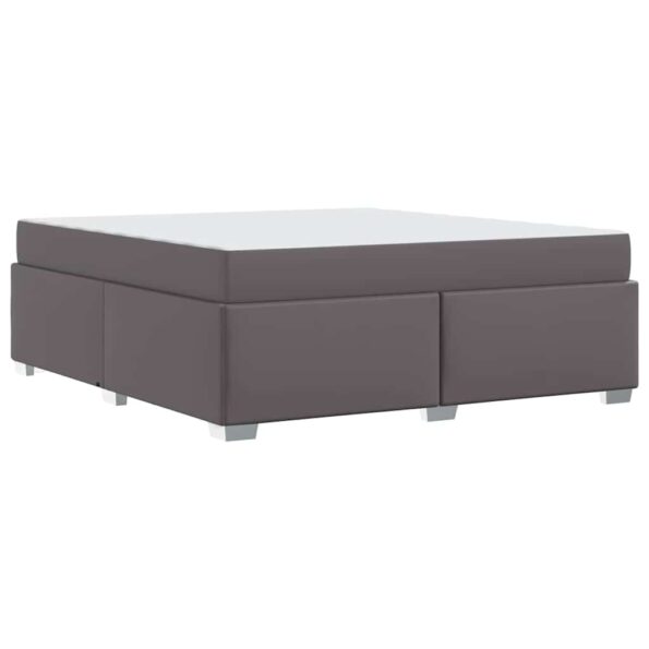 vidaXL Rám postele Iný Sivá 180 x 200 cm Umelá koža – Obrázok 6