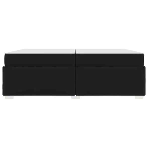 vidaXL Rám postele Iný Čierna 200 x 200 cm Umelá koža – Obrázok 4