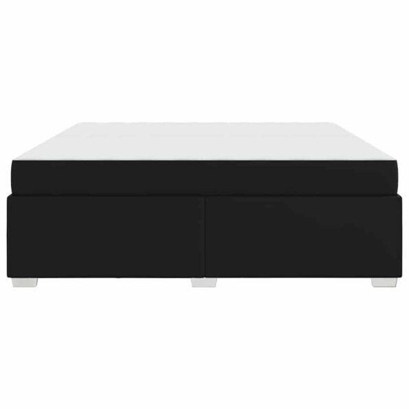 vidaXL Rám postele Iný Čierna 200 x 200 cm Umelá koža – Obrázok 5